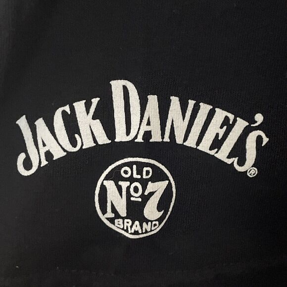 Genuine Jack Daniel’s Black T-shirt Proudly Crafted in America Logo Flag L - Picture 3 of 9